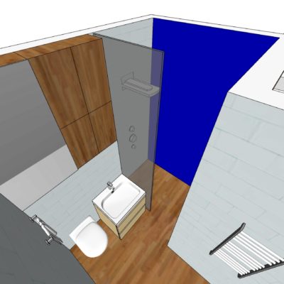 projekt małej łazienki